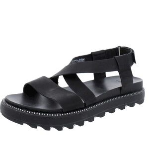 Sorel Black Women's Roaming Criss Cross Sandals